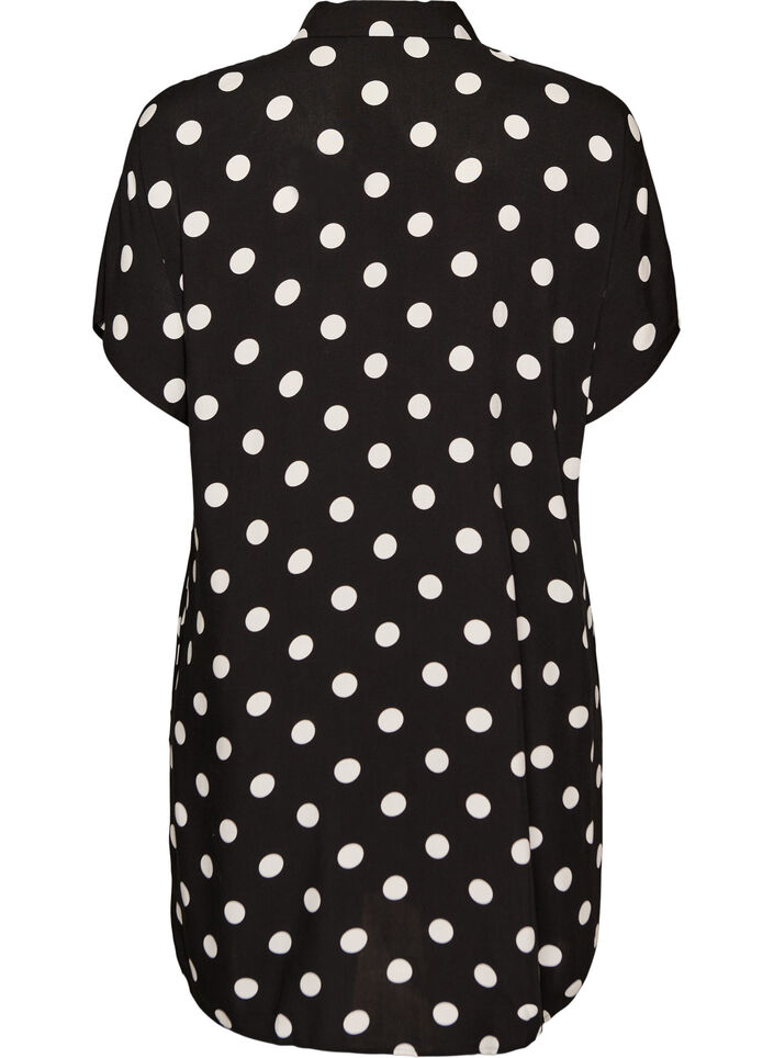 L&ouml;s l&aring;ng skjorta i viskos, Vanilla, Packshot image number 1