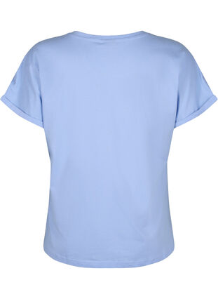 T-shirt i ekologisk bomull med engelsk brodyr, Serenity, Packshot image number 1