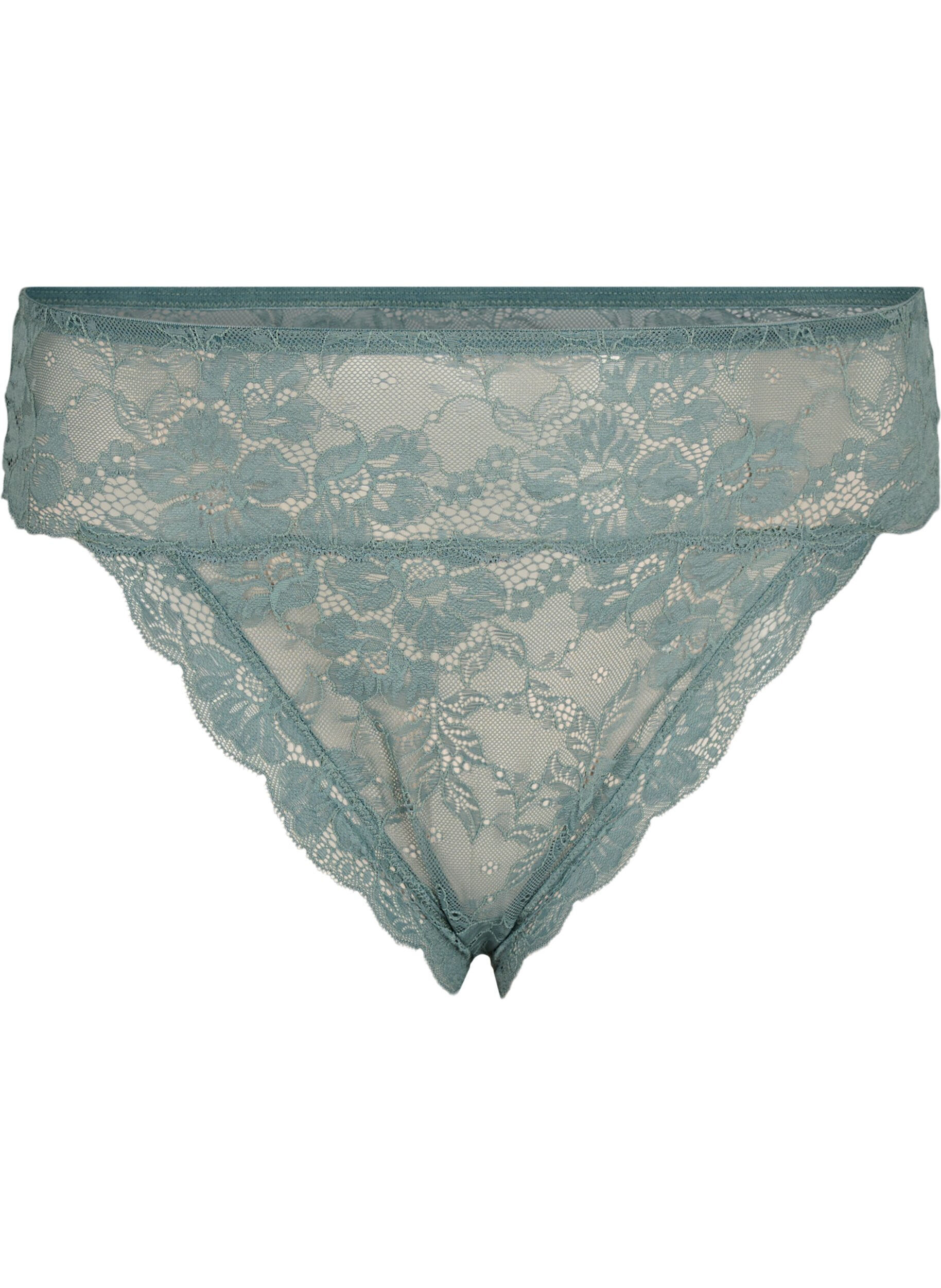 Zizzi Trosa brazilian med normal midjeh&ouml;jd, Balsam Green, Packshot image number 0