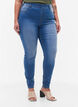 Jeggings med bakfickor, Blue denim, Model image number 2