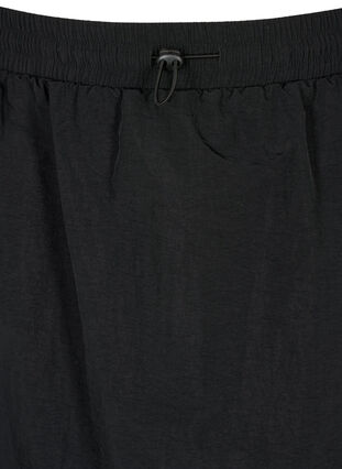 Midikjol med slits och cargo-ficka, Black, Packshot image number 2