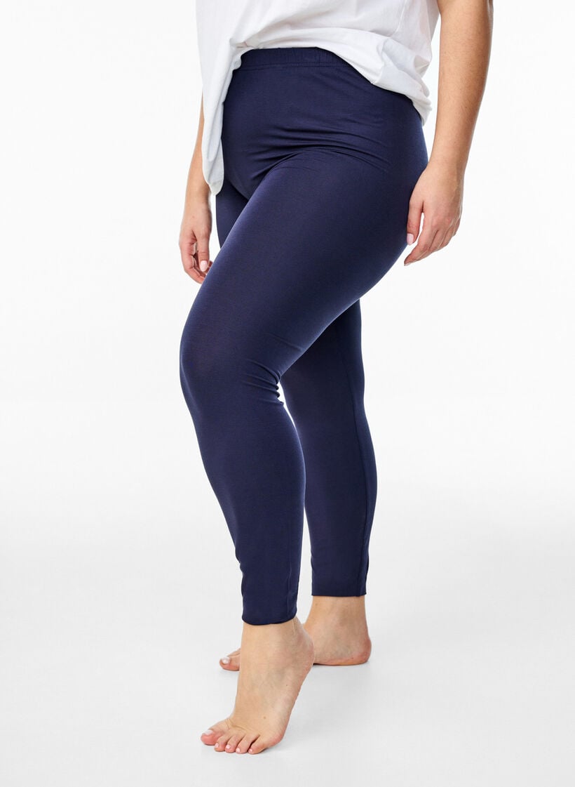 Basleggings i viskos, Bl&aring;, Model image number 0