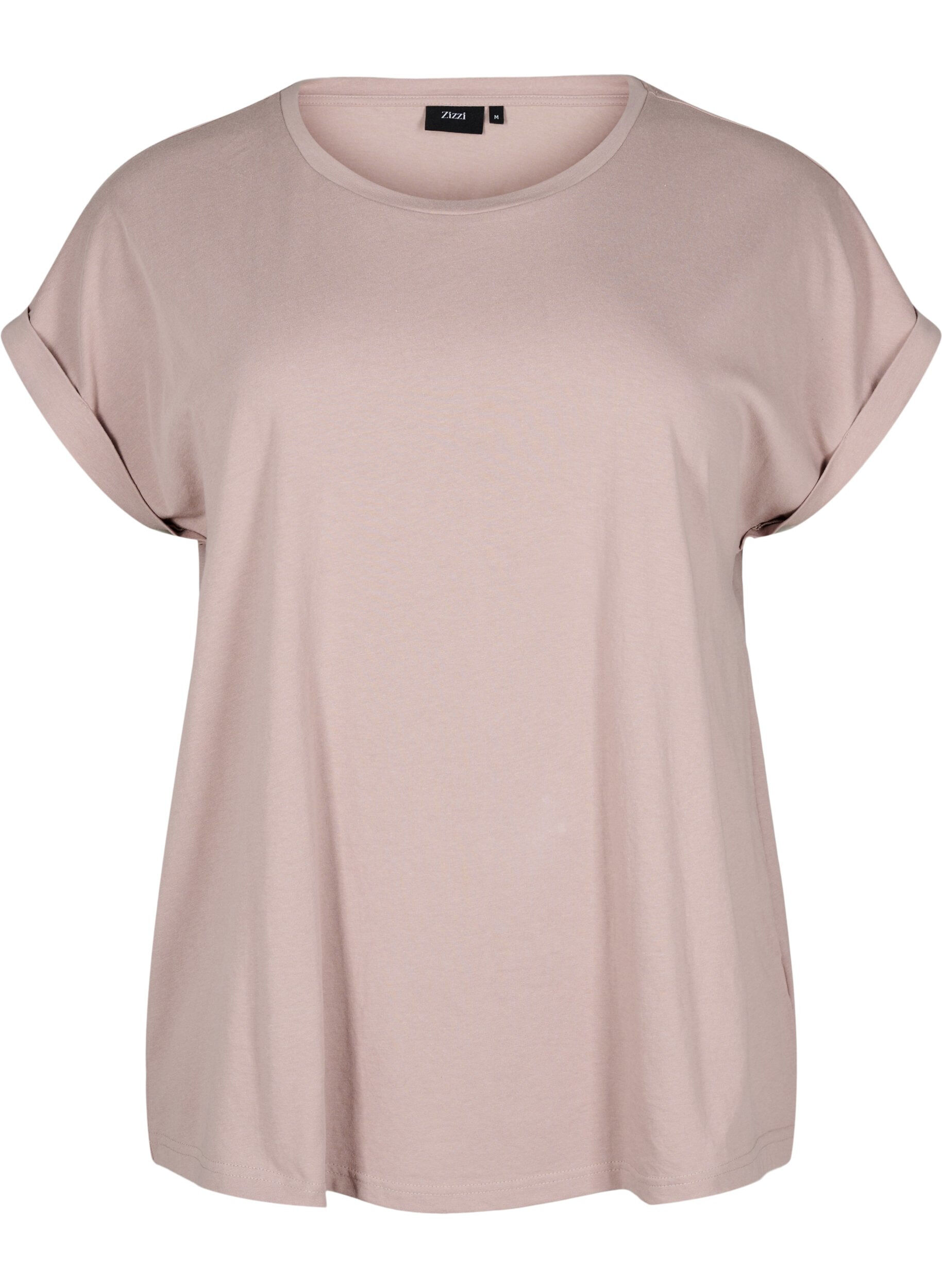Kort&auml;rmad t-shirt i bomullsblandning