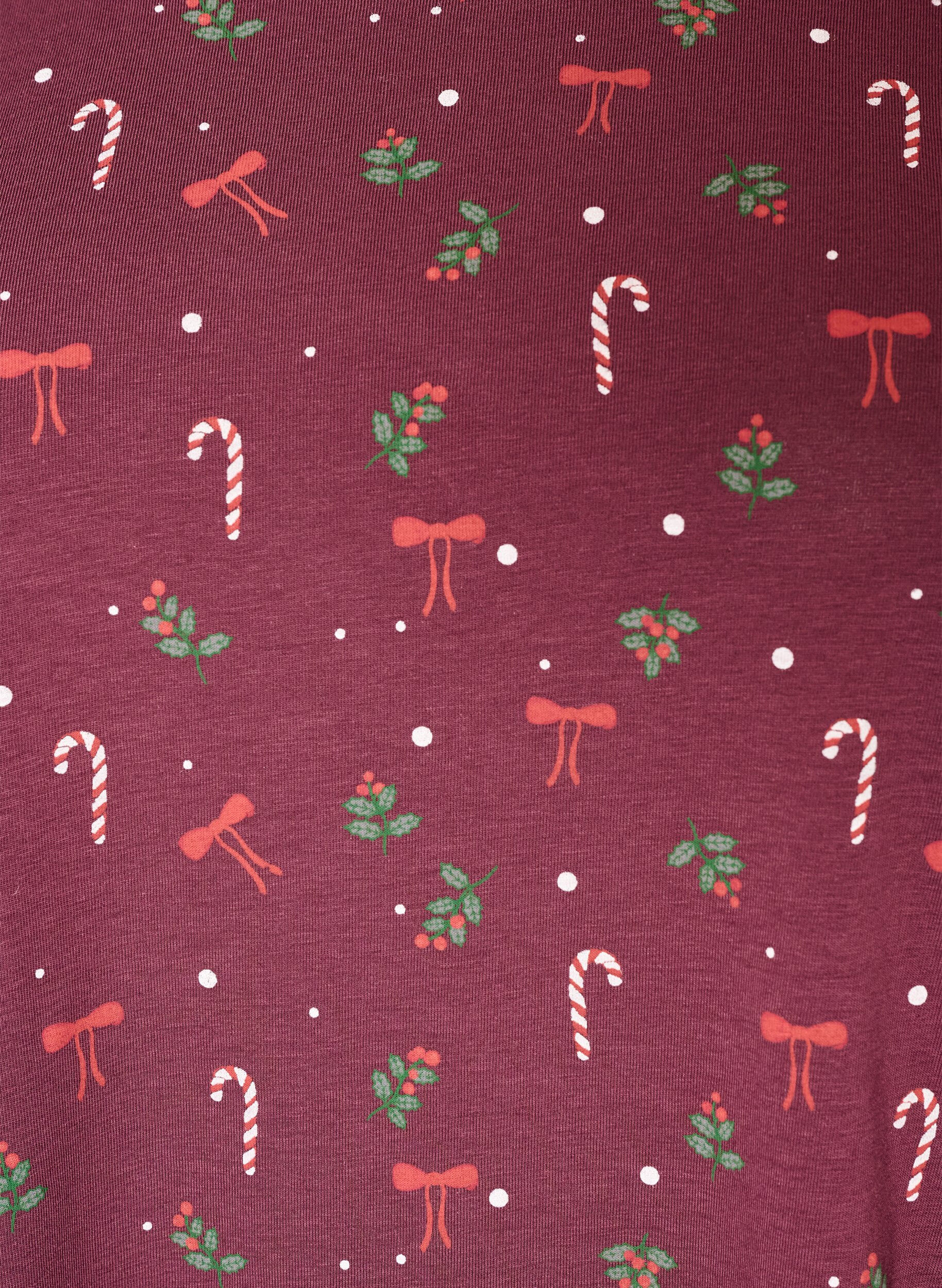 ZizziM&ouml;nstrad nattopp, M&ouml;rk Bordeaux, Packshot image number 2