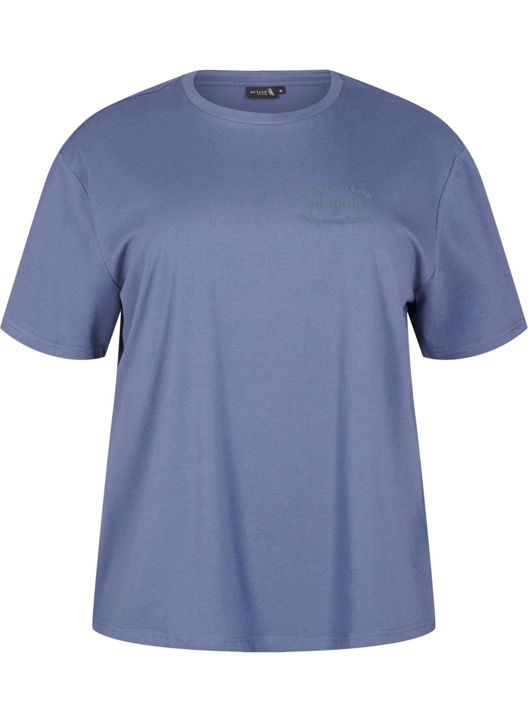 ZizziSportig t-shirt i ekologisk bomull, , Packshot image number 0