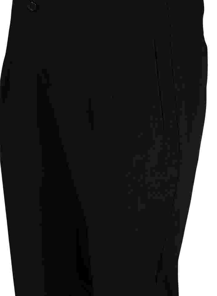 Klassisk byxa med hög midja, Black, Packshot image number 2