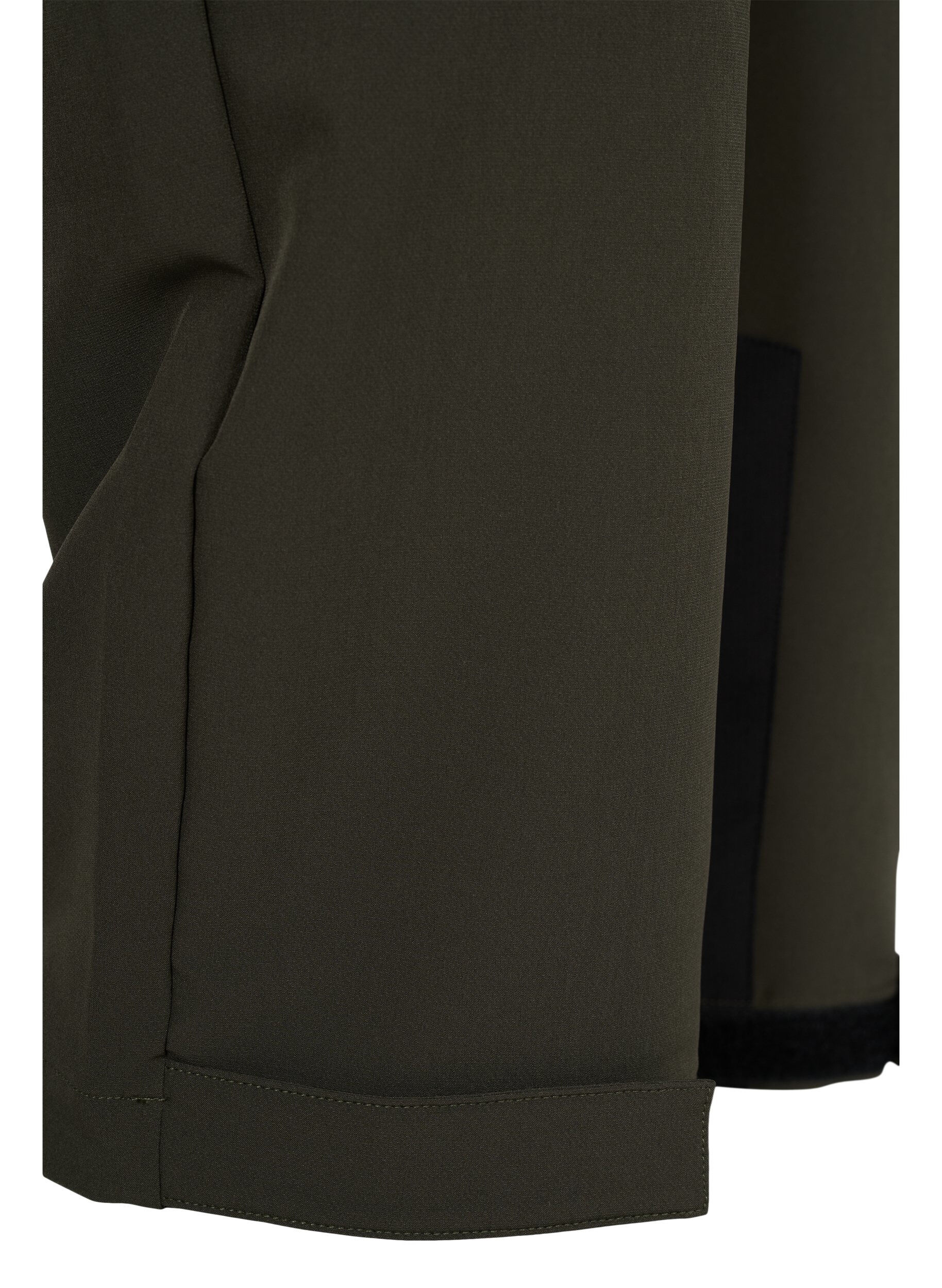 Zizzi Vattenavst&ouml;tande vandringsbyxor med fickor, Forest Night, Packshot image number 3