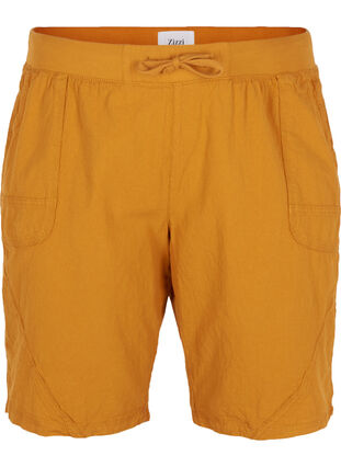 Bekväma shorts, Golden Yellow, Packshot image number 0