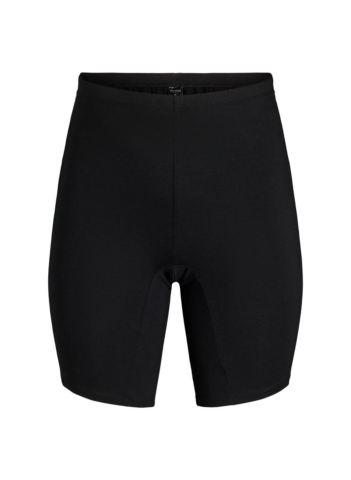 Trosor i bomull med l&aring;nga ben, Svart, Packshot image number 0