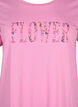 T-shirt i bomull med texttryck, Rosebloom w. Flower, Packshot image number 2