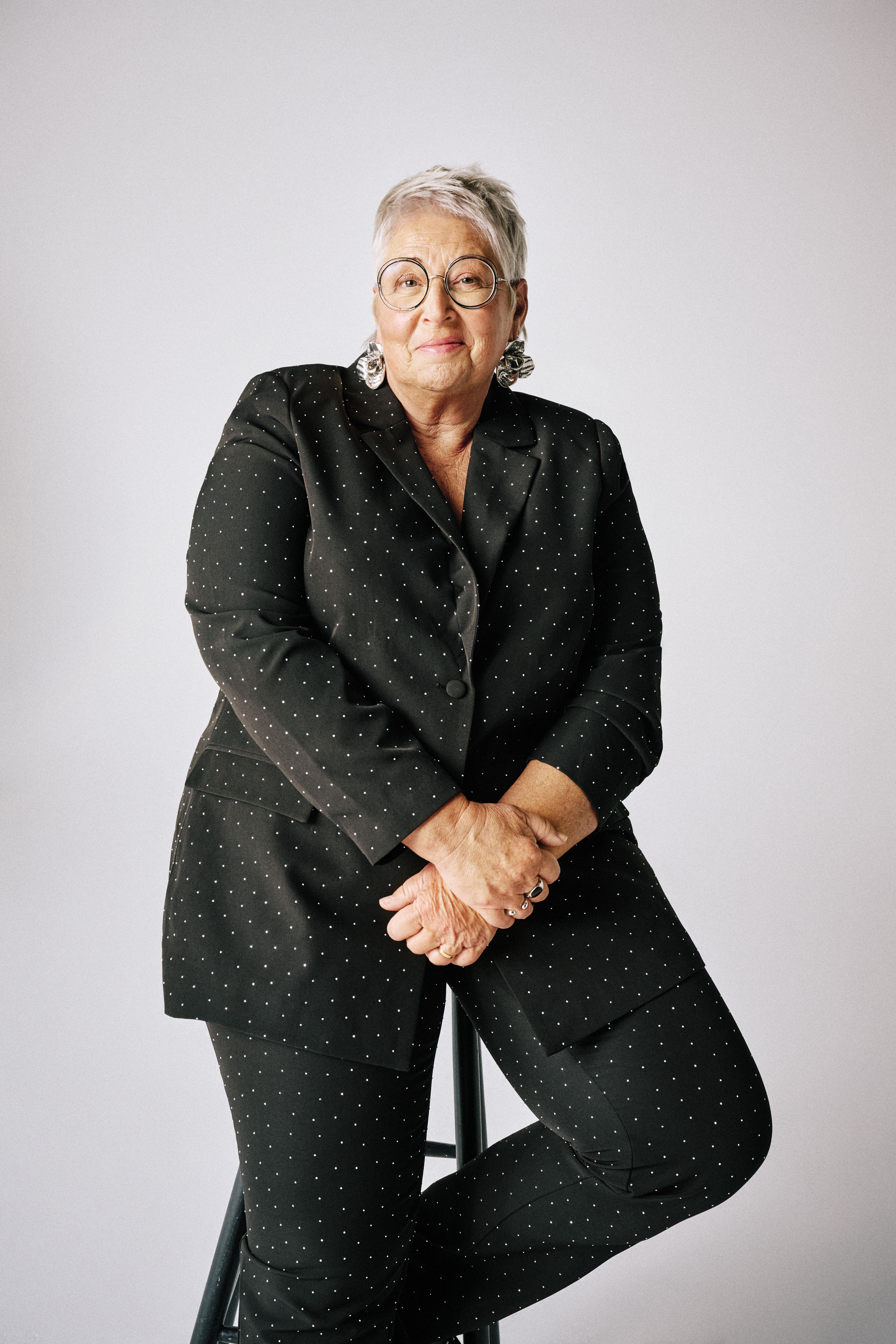 Zizzi Blazerset med strass, , Model