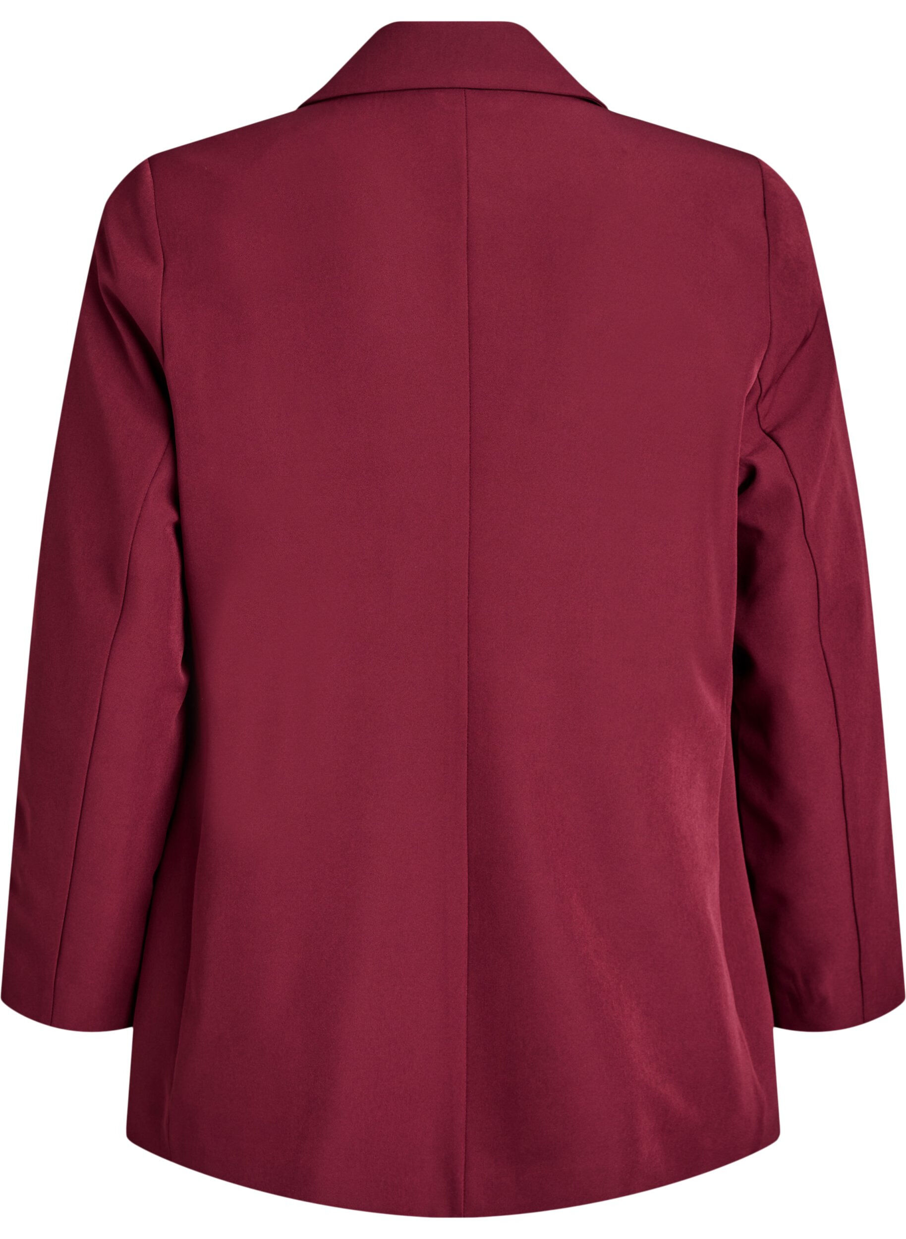 ZizziKlassisk blazer med kn&auml;ppning, R&ouml;d, Packshot image number 1