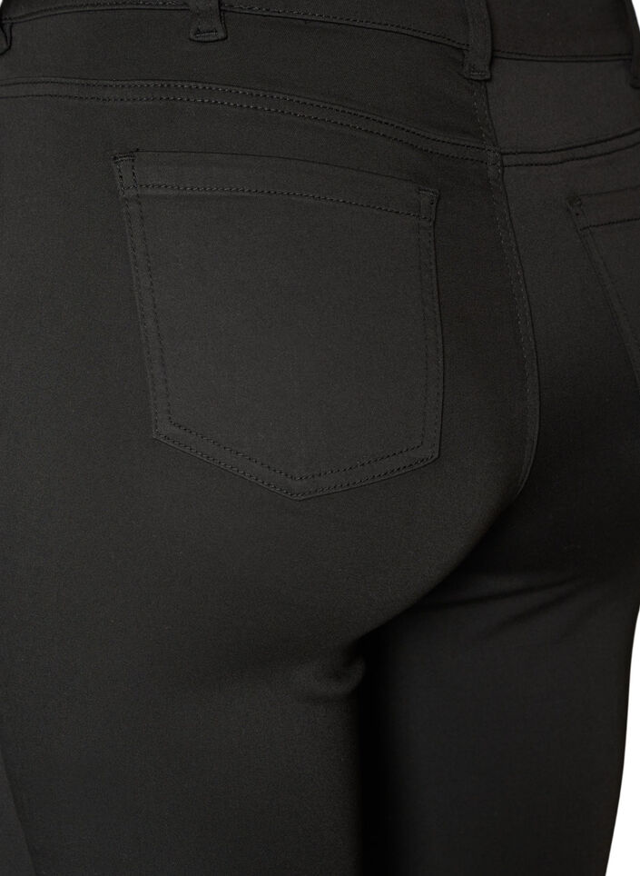 Emily Stay Black jeans med normal midja, Svart, Packshot image number 3