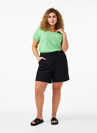 Neonfärgad bomulls t-shirt, Neon Green, Model image number 2