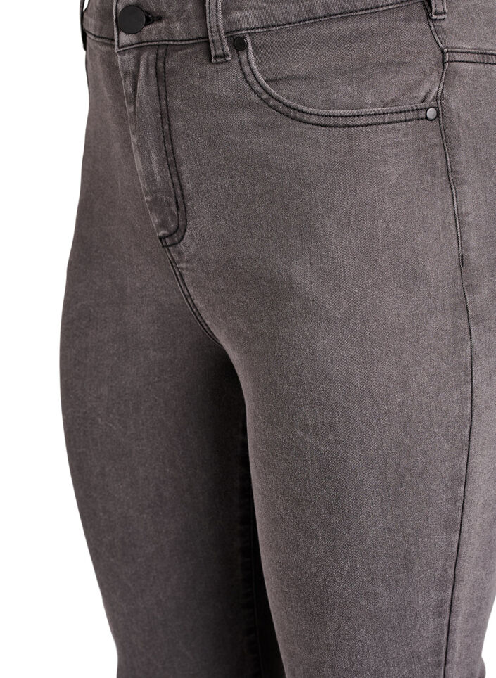 Amy jeans med h&ouml;g midja och supersmal passform, Gr&aring;, Packshot image number 2
