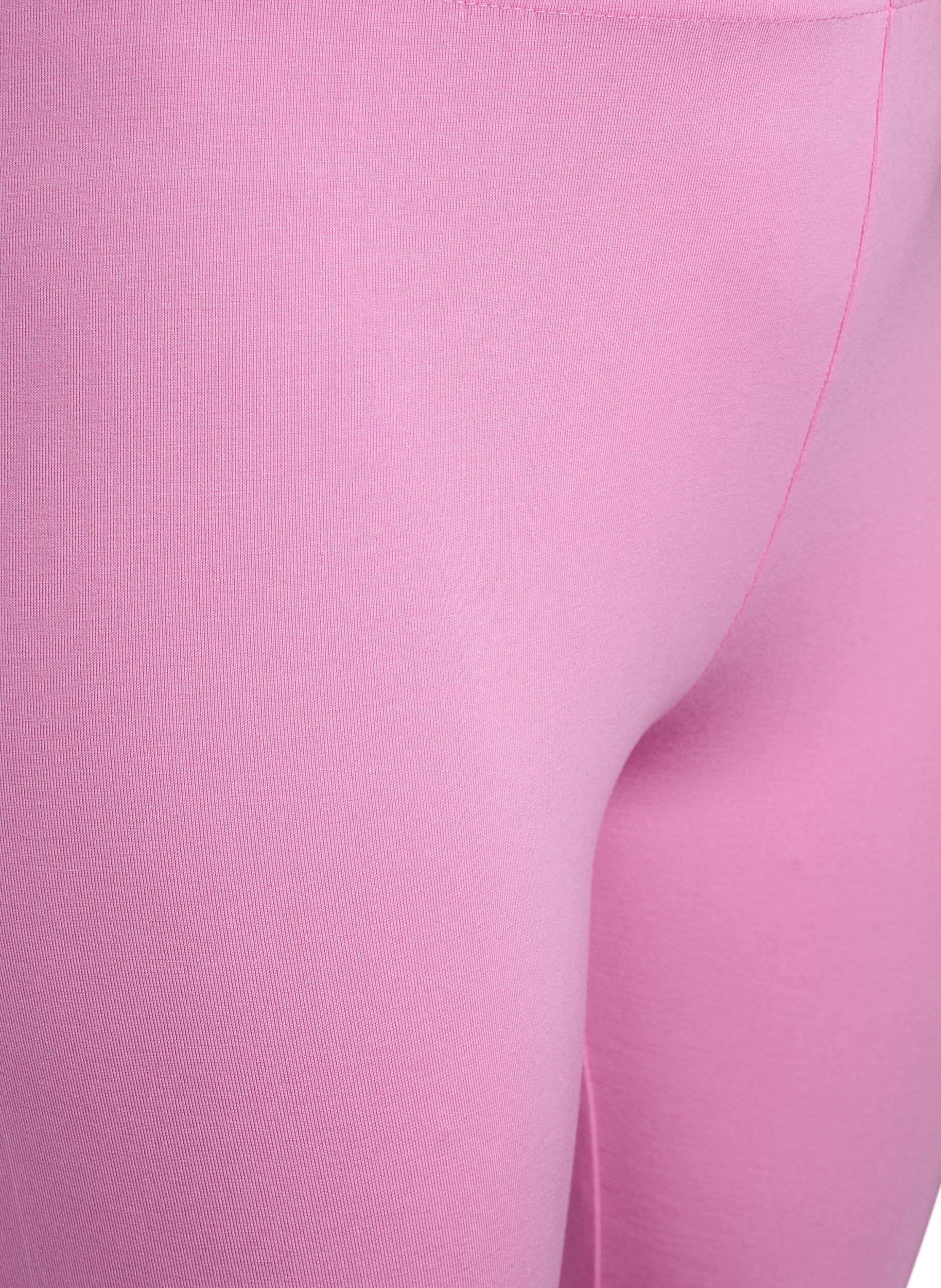 ZizziBasic leggings i viskos, Rosa, Packshot image number 2