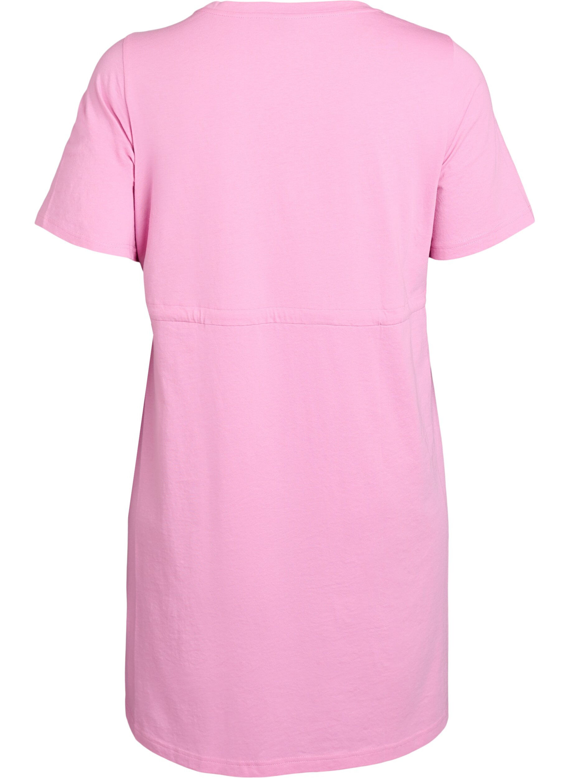 Zizzi FLASH - Kort T-shirtkl&auml;nning med knytsk&auml;rp, Rosa, Packshot image number 1