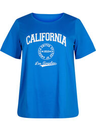 T-shirt från FLASH med tryck, Strong Blue