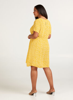 Kortärmad klänning, Yellow Branch, Model image number 1