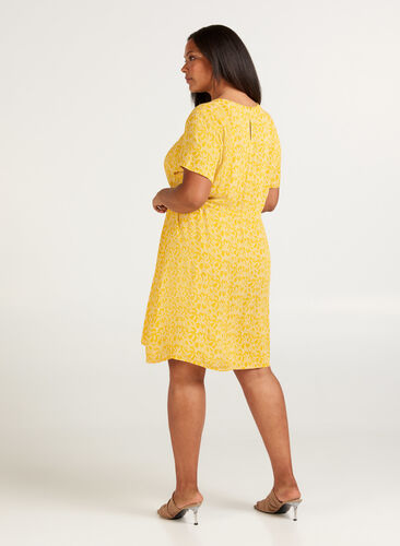 Kortärmad klänning, Yellow Branch, Model image number 1