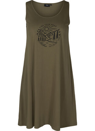 A-linjeformad klänning utan ärmar, Ivy Green ROAD, Packshot image number 0