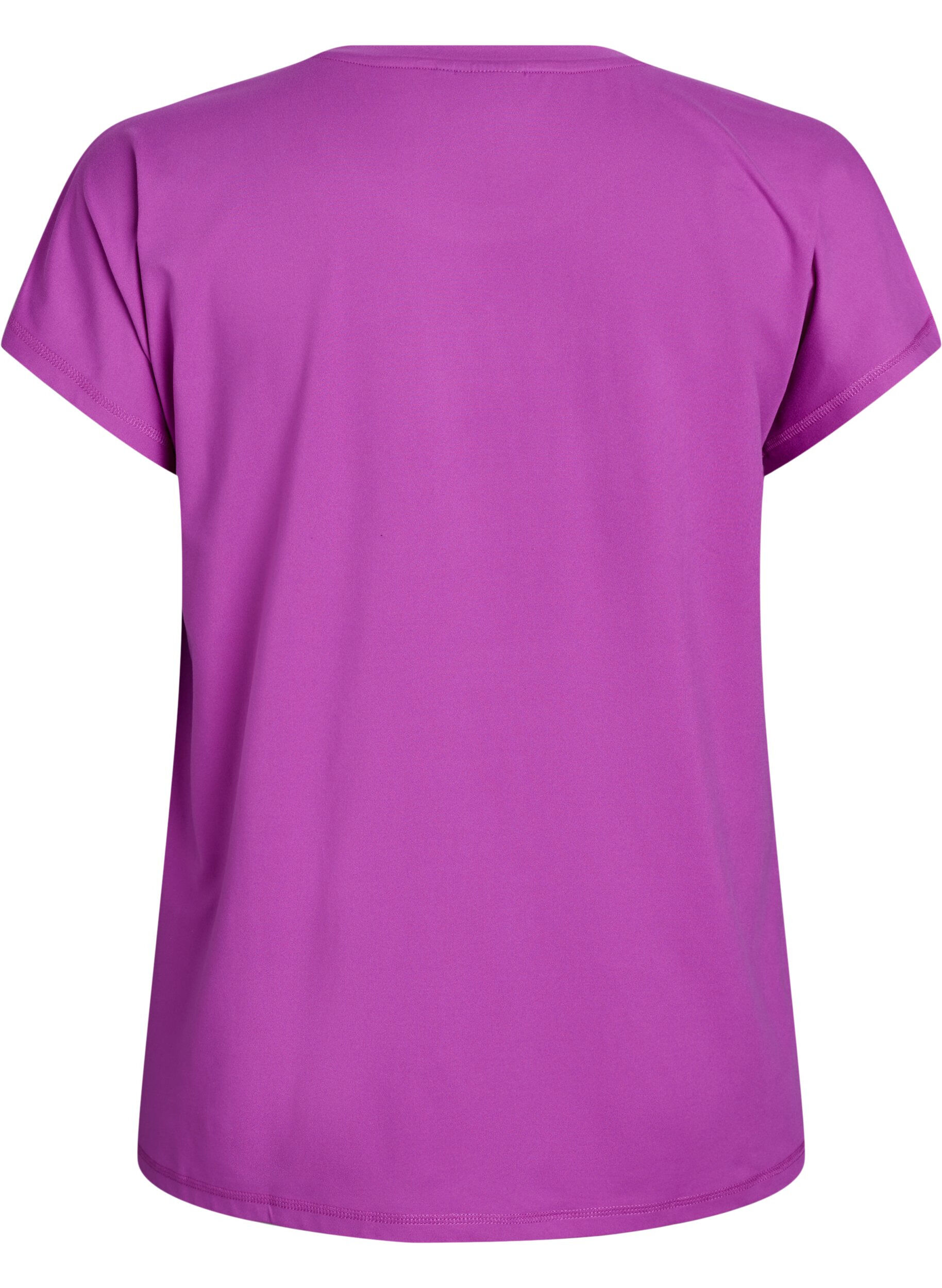 ZizziEnf&auml;rgad tr&auml;nings-T-shirt, Lila, Packshot image number 1