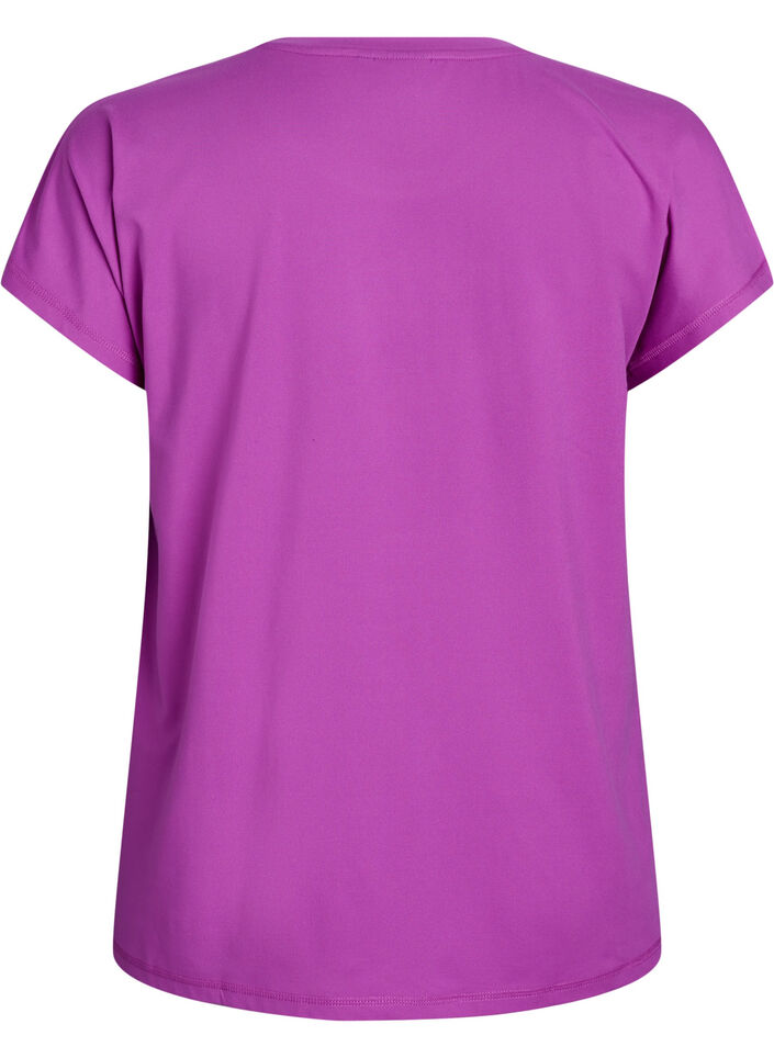 Enf&auml;rgad tr&auml;nings-T-shirt, Lila, Packshot image number 1