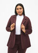 Enkel blazer med knapp, Mörk Bordeaux, Model image number 2