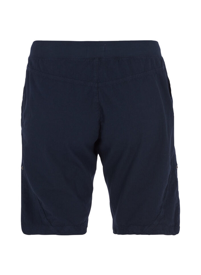 L&ouml;sa shorts i bomull med fickor, Bl&aring;, Packshot image number 1