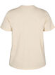 T-shirt i bomull med tryck, Beige, Packshot image number 1