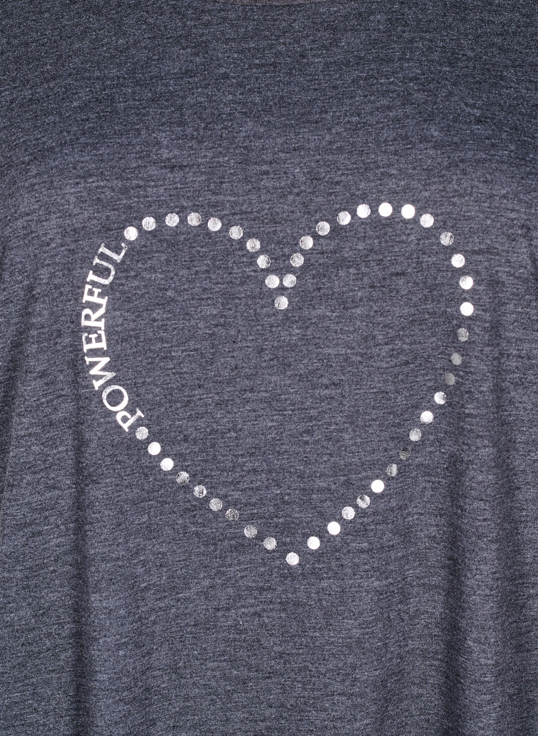 Zizzi Kort&auml;rmat nattlinne med texttryck, , Packshot image number 2