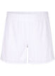 Shorts med strukturmönster, Bright White, Packshot image number 0