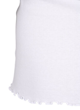Ribbat linne med knappar, Bright White, Packshot image number 3