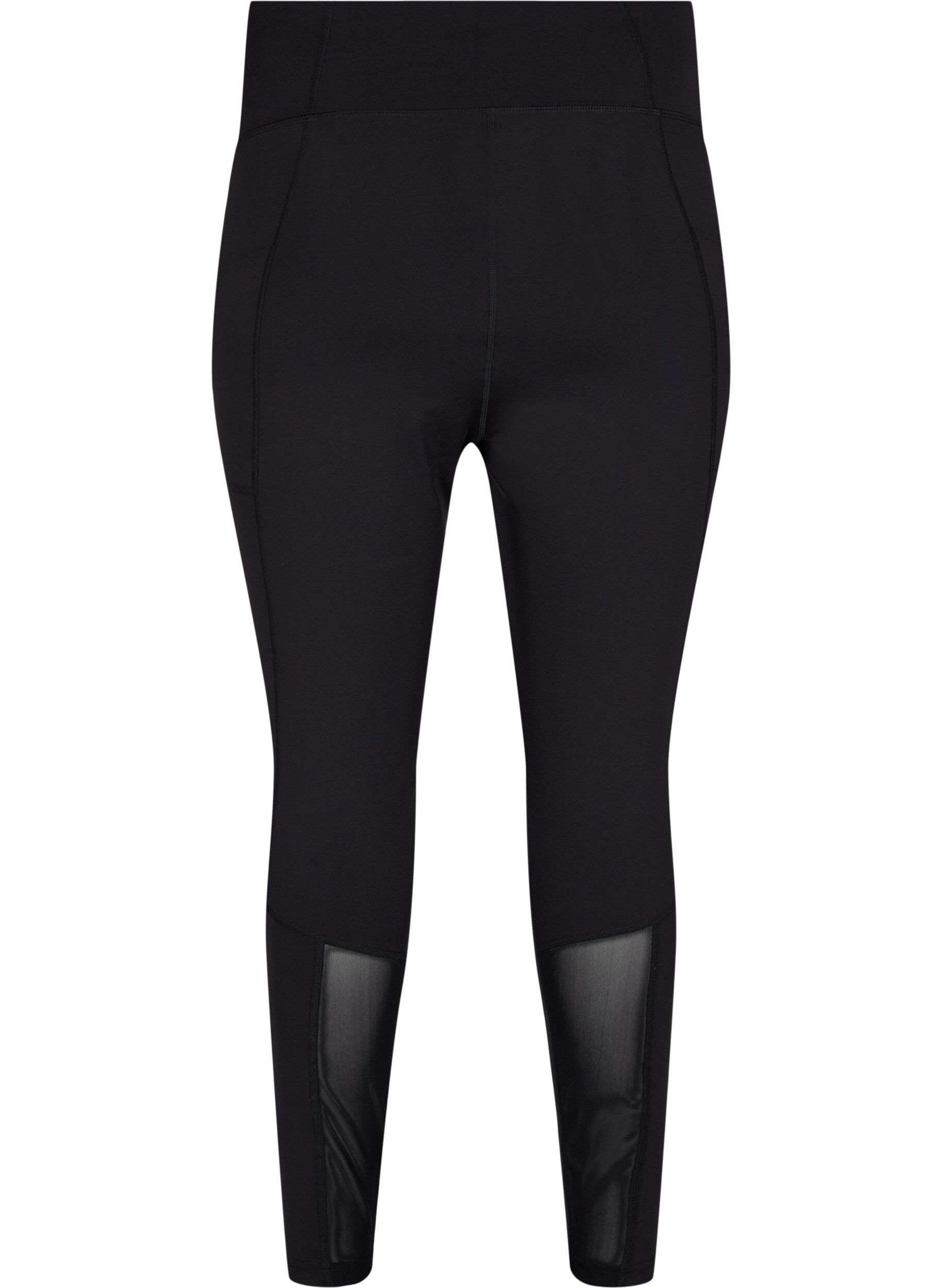 Zizzi CORE, POCKET TIGHTS - Tr&auml;ningstights med sidficka, Black, Packshot image number 1