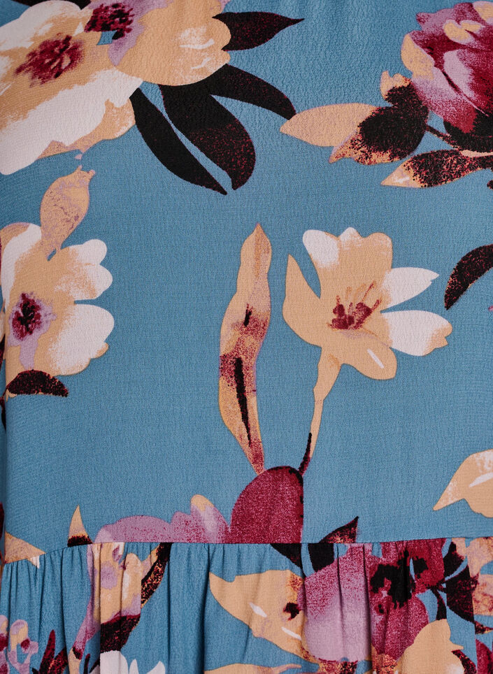 L&aring;ng&auml;rmad tunika med sk&auml;rning, Bl&aring;, Packshot image number 2