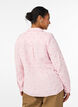 L&aring;ng&auml;rmad blus i bomullsmuslin med broderade motiv, Rosa, Model image number 2