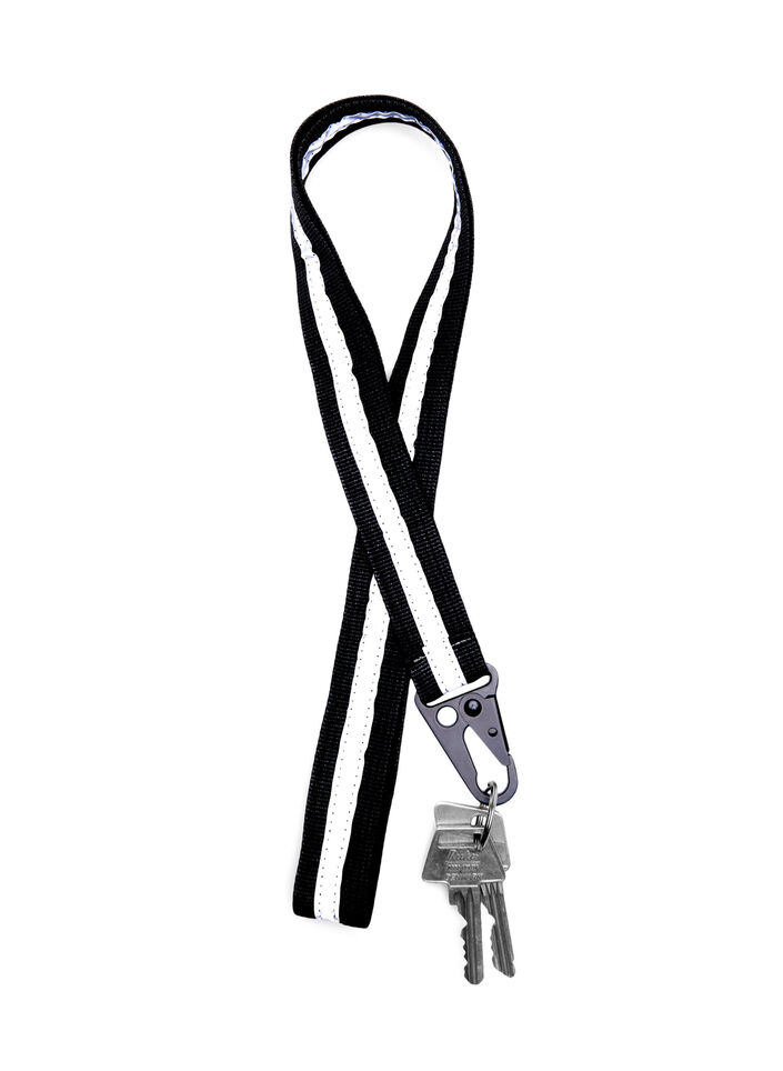 Nyckelhängare med reflex, Black, Packshot image number 1