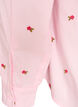 Skjorta med broderade blommor, Rosa, Packshot image number 3