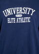 Sweatshirt med texttryck, Bl&aring;, Packshot image number 2