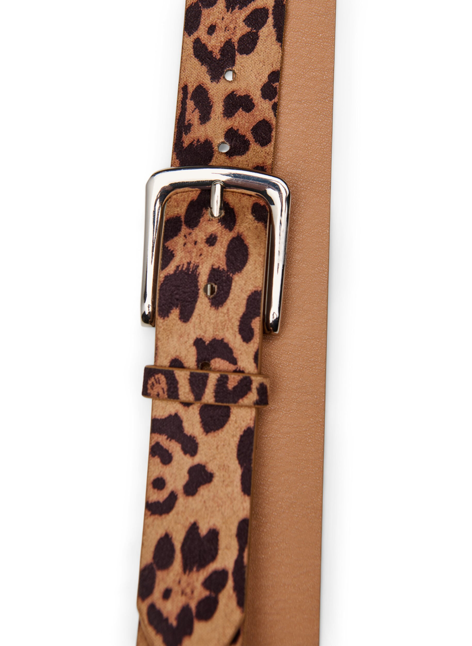 Zizzi Sk&auml;rp med leopardm&ouml;nster, Brun, Packshot image number 1