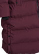 L&aring;ng puffervinterjacka med huva, M&ouml;rk Bordeaux, Packshot image number 3