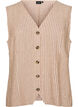 Randig v&auml;st i linne och viskos, Beige, Packshot image number 0