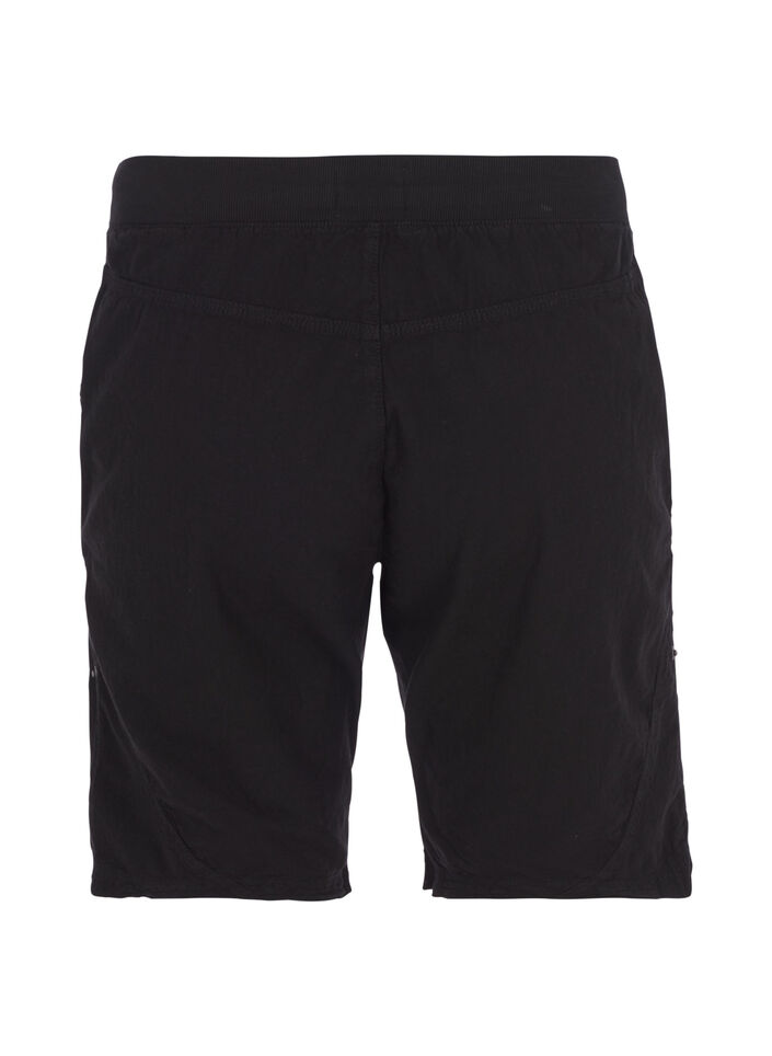 L&ouml;sa shorts i bomull med fickor, Svart, Packshot image number 1