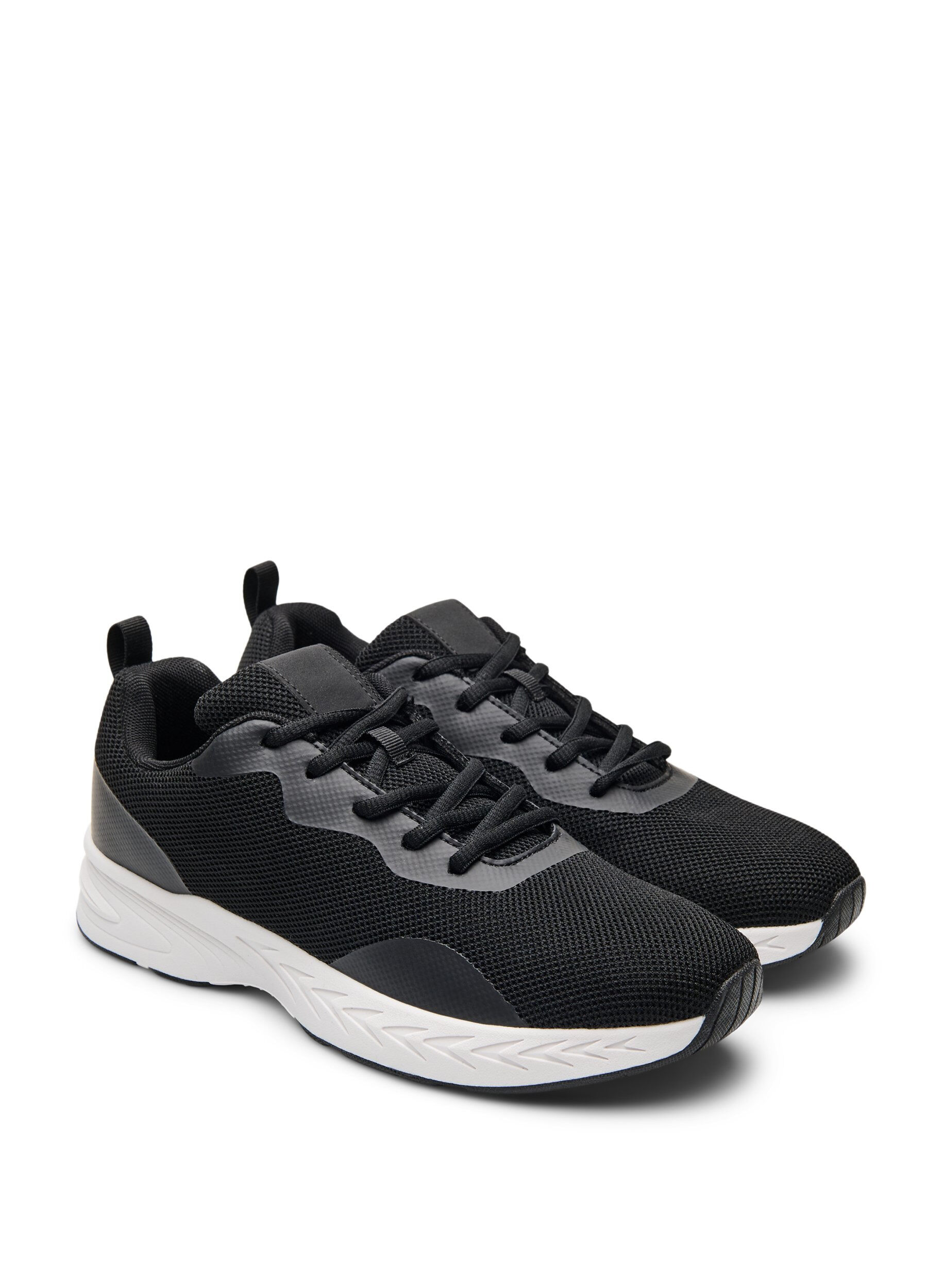 Zizzi Wide fit - Sneakers i mesh, Svart, Packshot image number 1