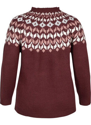 Stickad tröja av ullmix med mönster, Port Royal Comb, Packshot image number 1