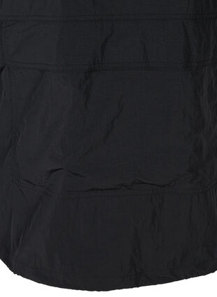 Anorak med huva och ficka, Black, Packshot image number 3