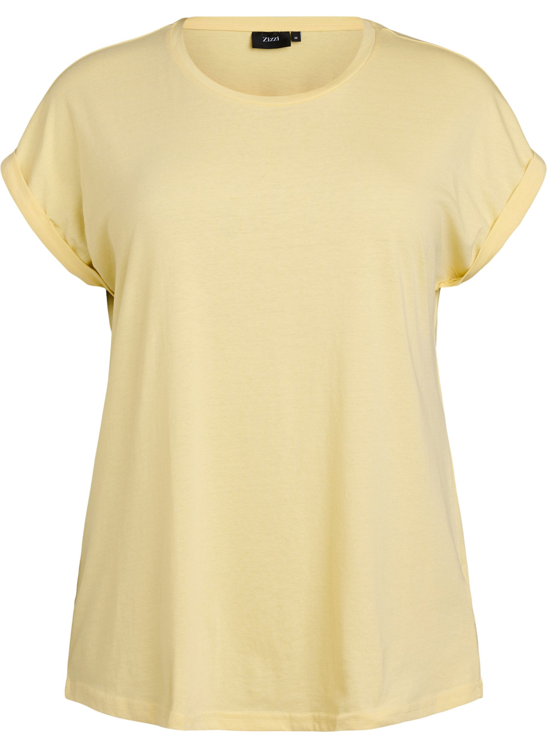 Kort&auml;rmad t-shirt i bomullsblandning