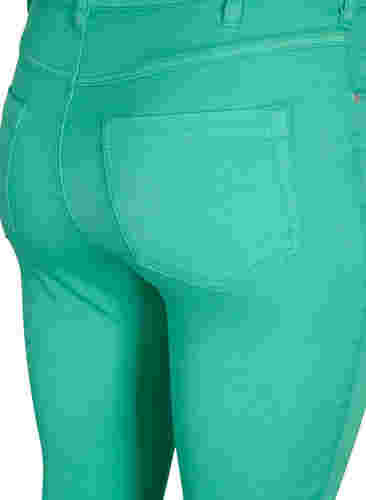 Högmidjade Amy jeans med super slim passform, Holly Green, Packshot image number 3