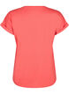 Kort&auml;rmad t-shirt i bomullsblandning, R&ouml;d, Packshot image number 1