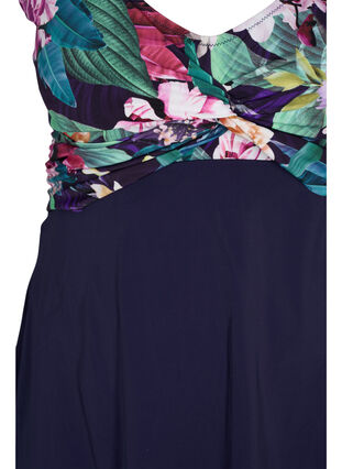 Badklänning med blommig överdel, Night Sky, Packshot image number 2